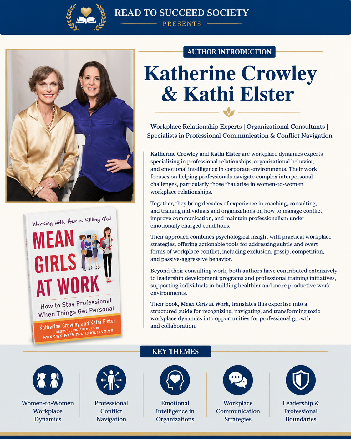 Author Introduction, Katherine Crowley & Kathi Elster · Mean Girls at Work
